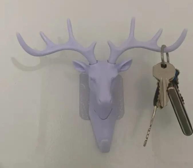 Self Adhesive Deer Head Hanging Hook (Pack of 2)