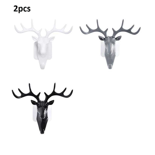 Self Adhesive Deer Head Hanging Hook (Pack of 2)